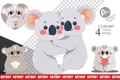 Clipart Love Koala Product Image 1