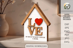 Love Decors Bundle Laser Cut. Home Decor SVG Product Image 12