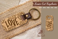 Love Laser Cut Keychain Product Image 1