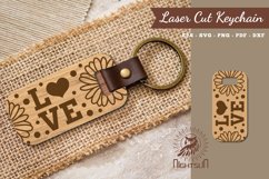 Love Laser Cut Keychain Product Image 1
