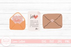Love Letter Clipart Sticker | Valentine Clipart Sticker Product Image 1