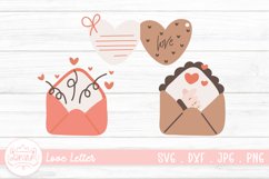 Love Letter Clipart Sticker | Valentine Clipart Sticker Product Image 1