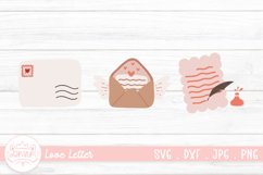 Love Letter Clipart Sticker | Valentine Clipart Sticker Product Image 1