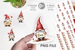 Love Letter Gnome Sticker Product Image 1