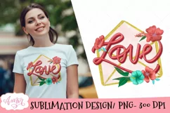 Love letter Sublimation Design, Valentine's day PNG Product Image 1
