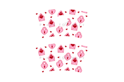 love letter valentine starbucks 16oz hot cup tumbler wrap svg presized template for tumbler grande suitable for cricut and silhouette