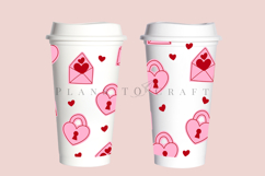 love letter valentine starbucks 16oz hot cup tumbler wrap svg presized template for tumbler grande suitable for cricut and silhouette