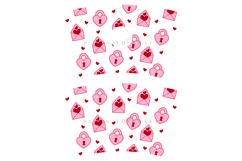 love letter valentine starbucks 24oz cold cup tumbler wrap svg presized template for tumbler venti suitable for cutting machine or sublimation