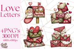 Romantic Valentine Letters, Cards, Envelopes, Mailboxes PNG Product Image 1