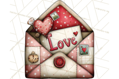 Romantic Valentine Letters, Cards, Envelopes, Mailboxes PNG Product Image 3