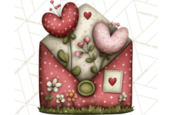 Romantic Valentine Letters, Cards, Envelopes, Mailboxes PNG Product Image 4