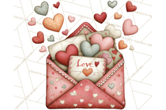 Romantic Valentine Letters, Cards, Envelopes, Mailboxes PNG Product Image 5