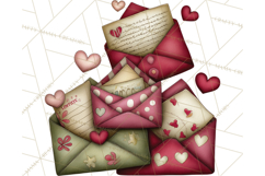 Romantic Valentine Letters, Cards, Envelopes, Mailboxes PNG Product Image 3