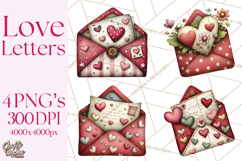 Romantic Valentine Letters, Cards, Envelopes, Mailboxes PNG Product Image 1