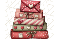 Romantic Valentine Letters, Cards, Envelopes, Mailboxes PNG Product Image 2