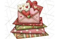 Romantic Valentine Letters, Cards, Envelopes, Mailboxes PNG Product Image 5