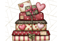 Romantic Valentine Letters, Cards, Envelopes, Mailboxes PNG Product Image 3
