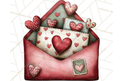 Romantic Valentine Letters, Cards, Envelopes, Mailboxes PNG Product Image 2
