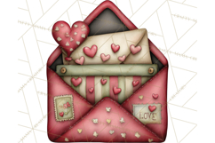 Romantic Valentine Letters, Cards, Envelopes, Mailboxes PNG Product Image 4