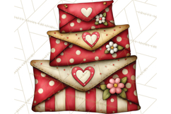 Romantic Valentine Letters, Cards, Envelopes, Mailboxes PNG Product Image 5
