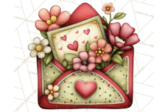 Romantic Valentine Letters, Cards, Envelopes, Mailboxes PNG Product Image 2