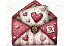 Romantic Valentine Letters, Cards, Envelopes, Mailboxes PNG Product Image 2