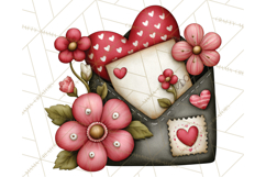Romantic Valentine Letters, Cards, Envelopes, Mailboxes PNG Product Image 3