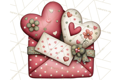Romantic Valentine Letters, Cards, Envelopes, Mailboxes PNG Product Image 4