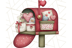 Romantic Valentine Letters, Cards, Envelopes, Mailboxes PNG Product Image 4