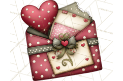 Romantic Valentine Letters, Cards, Envelopes, Mailboxes PNG Product Image 5