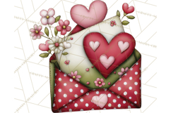 Romantic Valentine Letters, Cards, Envelopes, Mailboxes PNG Product Image 2