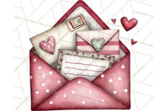 Romantic Valentine Letters, Cards, Envelopes, Mailboxes PNG Product Image 2