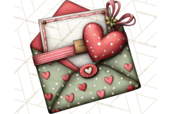 Romantic Valentine Letters, Cards, Envelopes, Mailboxes PNG Product Image 4