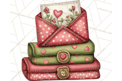 Romantic Valentine Letters, Cards, Envelopes, Mailboxes PNG Product Image 5