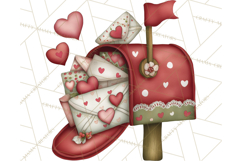 Romantic Valentine Letters, Cards, Envelopes, Mailboxes PNG Product Image 3