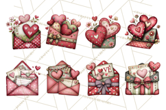 Romantic Valentine Letters, Cards, Envelopes, Mailboxes PNG Product Image 5