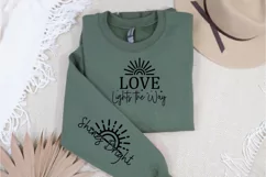 Love Lights the Way Sleeve SVG, Christian Sleeve SVG Product Image 3