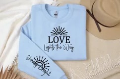 Love Lights the Way Sleeve SVG, Christian Sleeve SVG Product Image 2