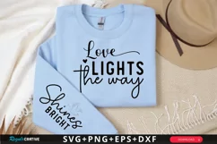 Love Lights The Way Sleeve SVG, Christian SVG Design Product Image 1