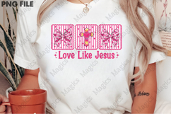 Love Like Jesus Coquette Valentine PNG Product Image 2