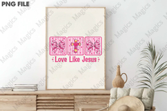 Love Like Jesus Coquette Valentine PNG Product Image 3