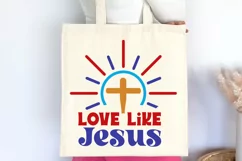 Love Like Jesus SVG, Christian SVG Design, Faith SVG Product Image 3
