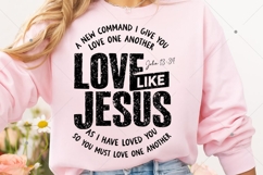 Love Like Jesus SVG PNG, Boho Valentine Floral SVG Product Image 7
