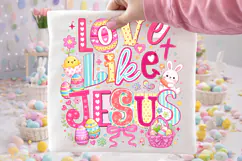 Love Like Jesus PNG, He is Risen Easter PNG, Christian PNG Product Image 2