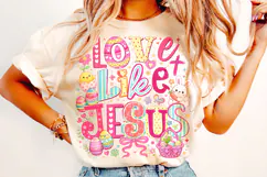 Love Like Jesus PNG, He is Risen Easter PNG, Christian PNG Product Image 4