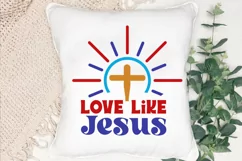 Love Like Jesus SVG, Christian SVG Design, Faith SVG Product Image 2