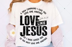 Love Like Jesus SVG PNG, Boho Valentine Floral SVG Product Image 2