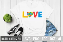 Love Svg | Autism Svg | Autism Awareness Svg | Autism Product Image 1