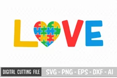 Love Svg | Autism Svg | Autism Awareness Svg | Autism Product Image 2
