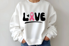 LOVE SVG | Breast Cancer Awareness SVG Product Image 2